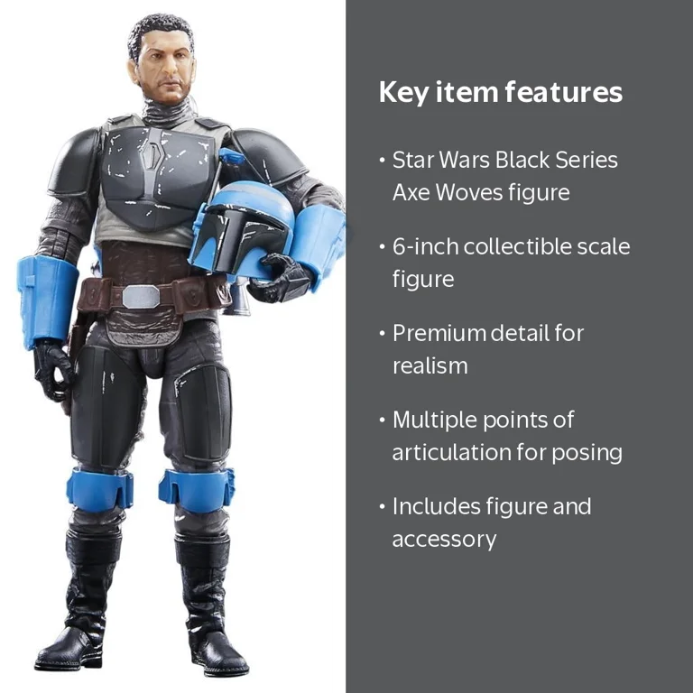 Star Wars, The Mandalorian Axe Woves 6-inch Kids Toy Action Figure