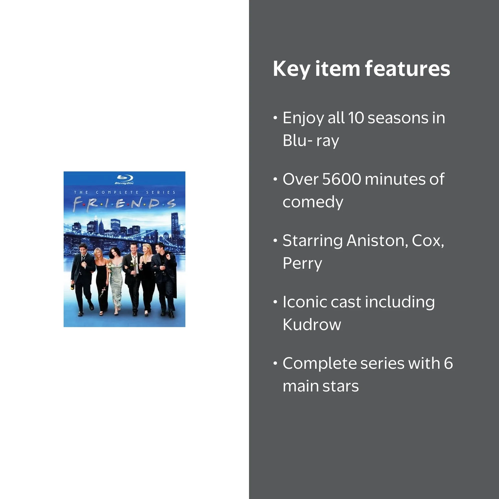 Friends: The Complete Series Blu-ray Box Set - All 10 Seasons