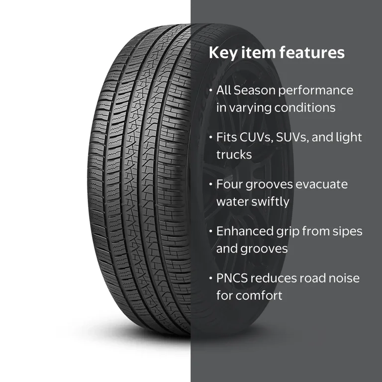 Pirelli, SUV Crossover Tire, 275/50R20, All Season, Black