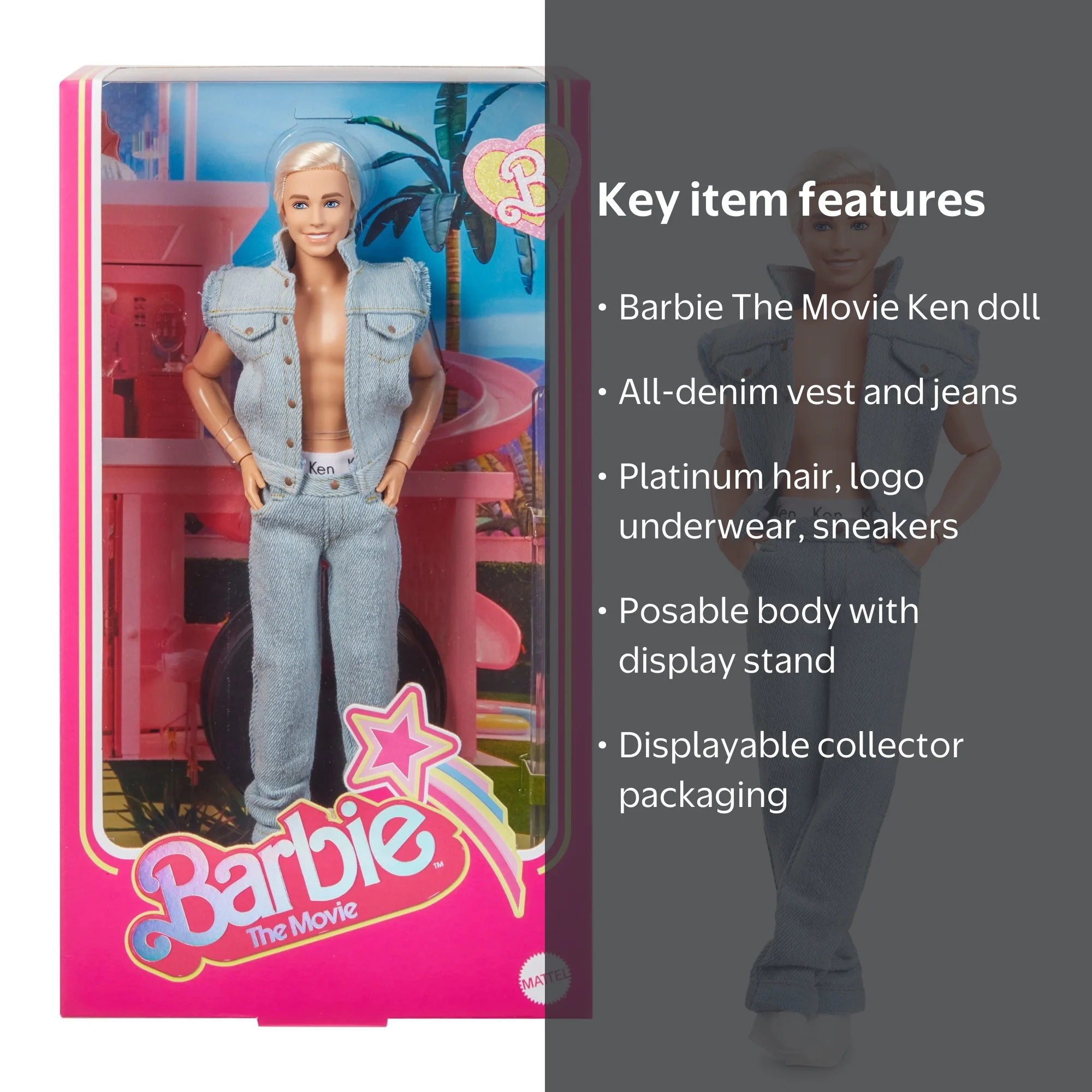 Barbie, Ken Doll, Denim Matching Set, Collector Gift - Walmart.com