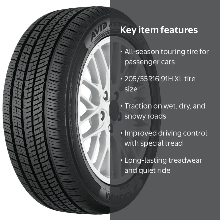 Yokohama Avid GT All Season 205/55R16 91H XL Passenger Tire