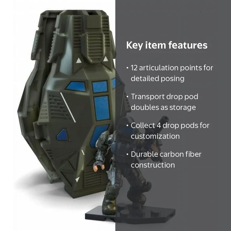 MEGA Halo ODST Rookie Drop Pod Micro Action Figure HNC75 - Walmart.com