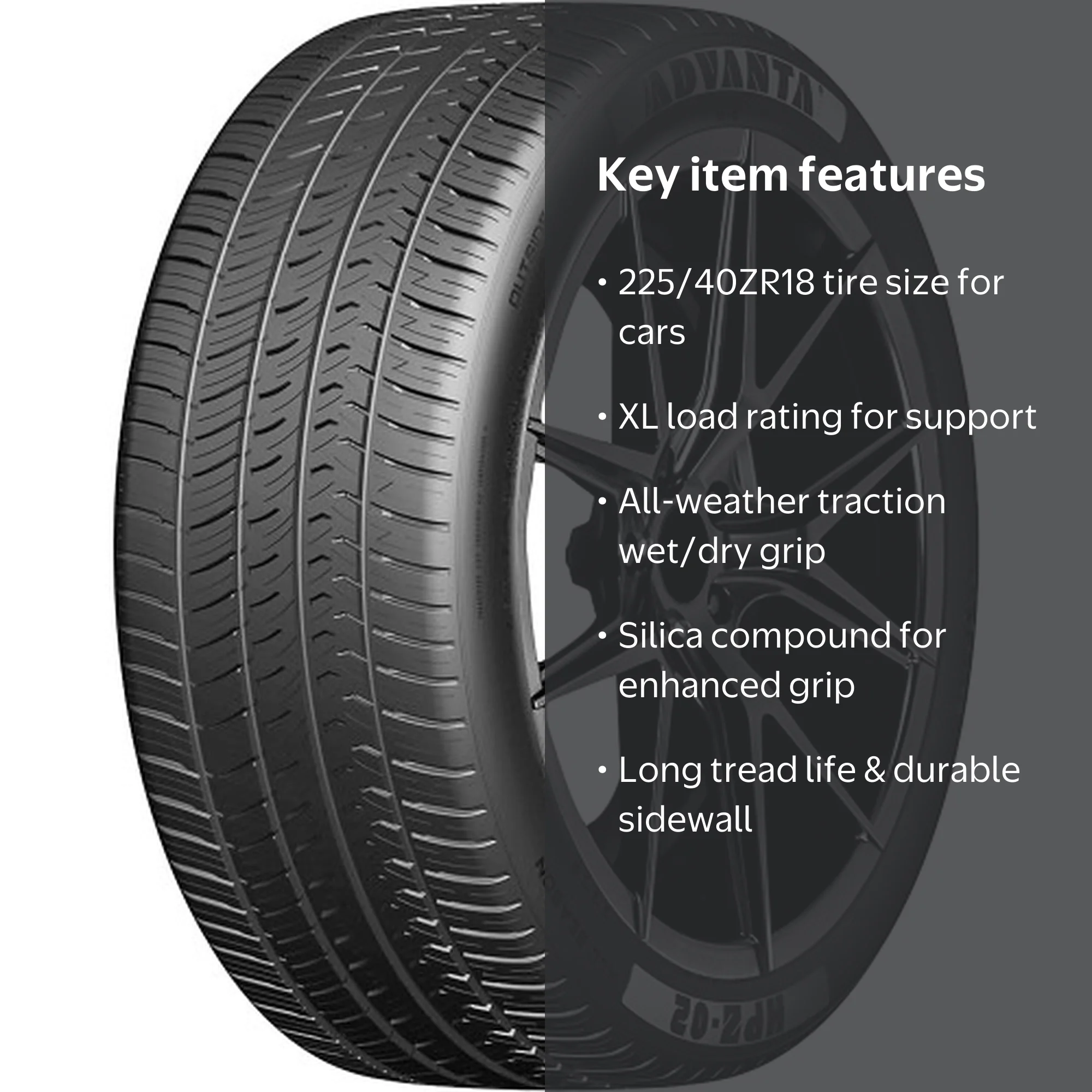 Advanta HPZ-02 Performance 225/40ZR18 92W XL Passenger Tire