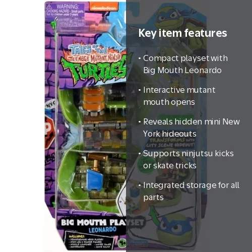 Playmates Toys Teenage Mutant Ninja Turtles Big Mouth Leonardo