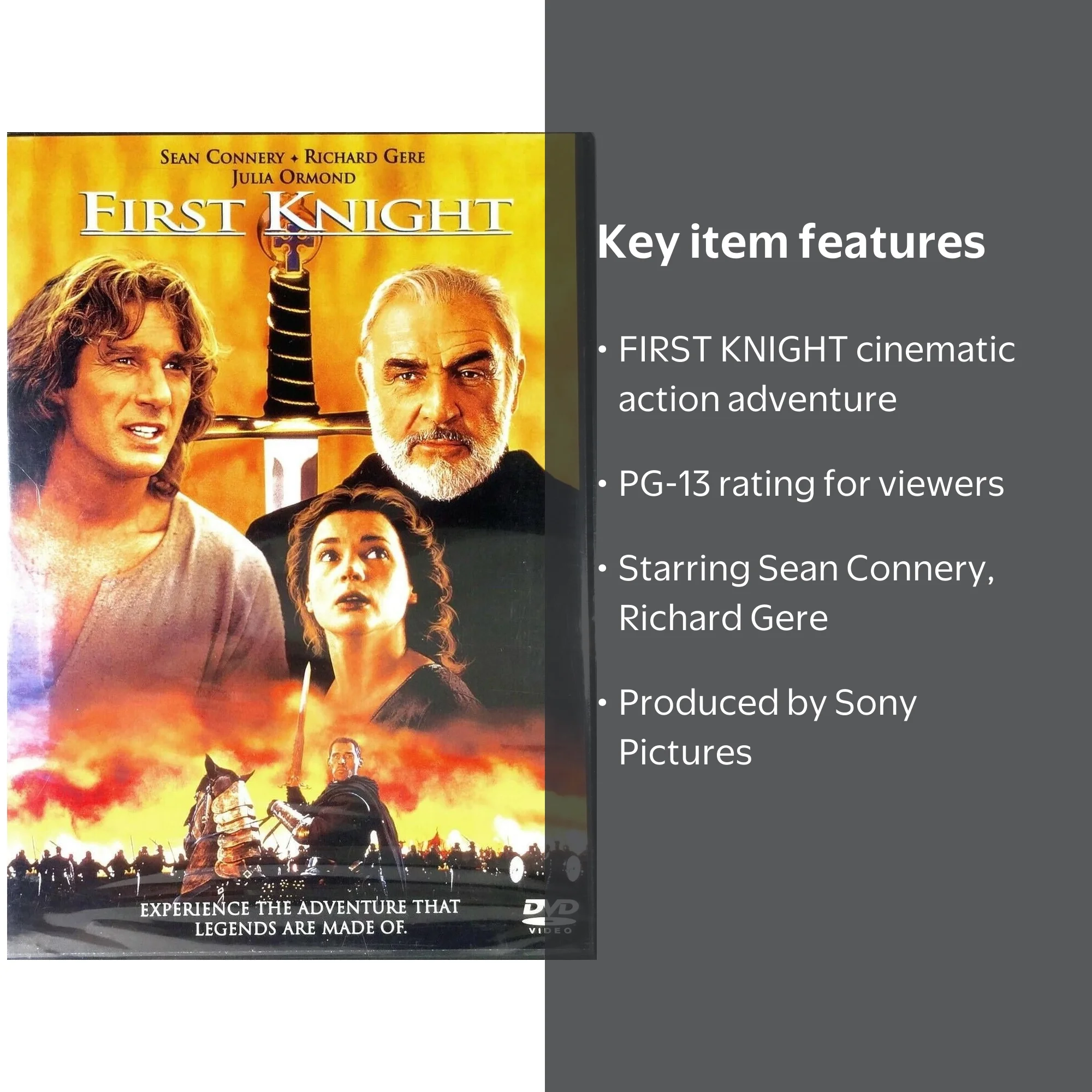 Sony Pictures Entertainment First Knight, Action and Adventure, PG