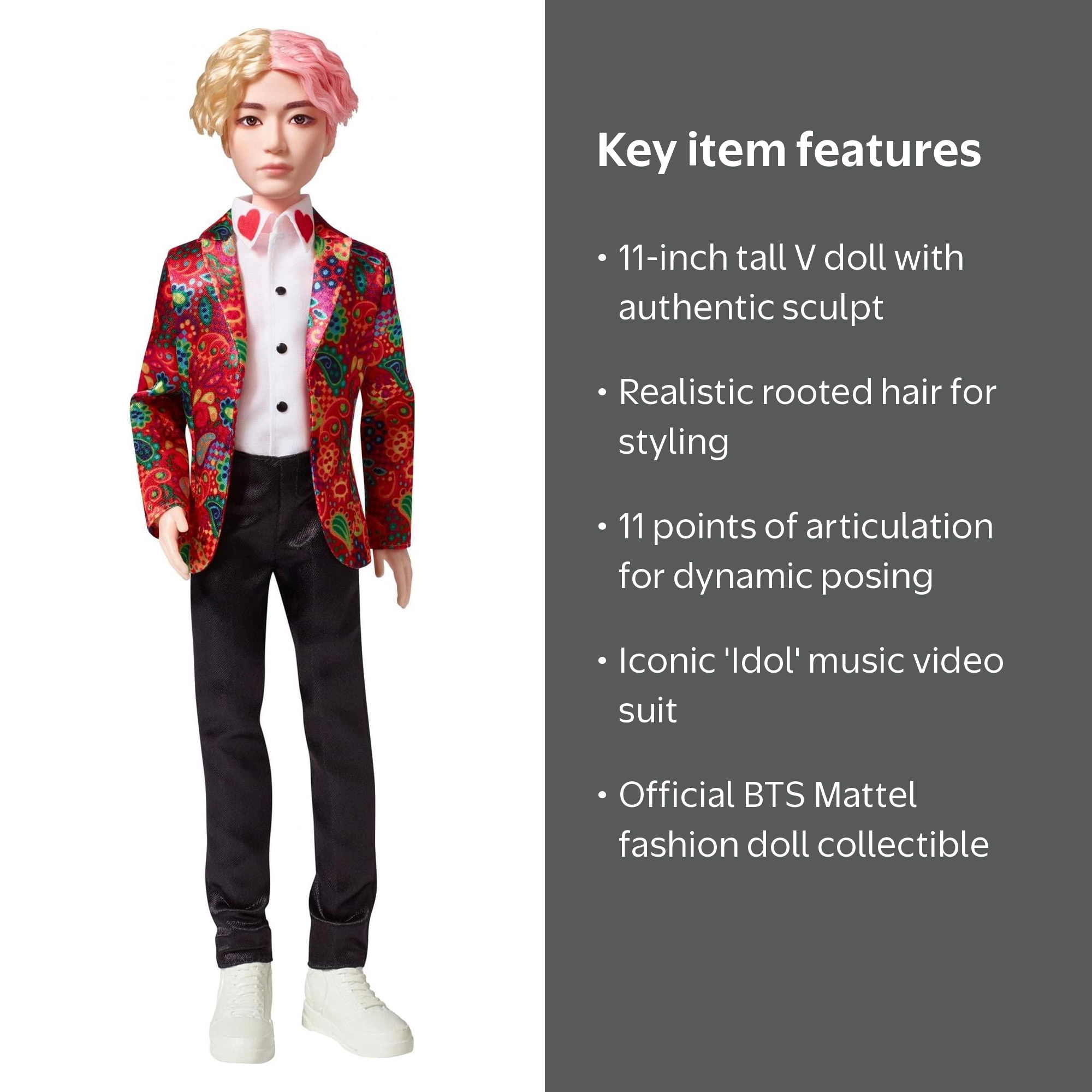 Mattel BTS V Idol Fashion Doll - KPOP Toy Collection - Walmart.com