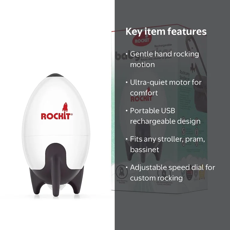 Rock It Baby Rocker, USB Rechargeable, Portable with Rotating
