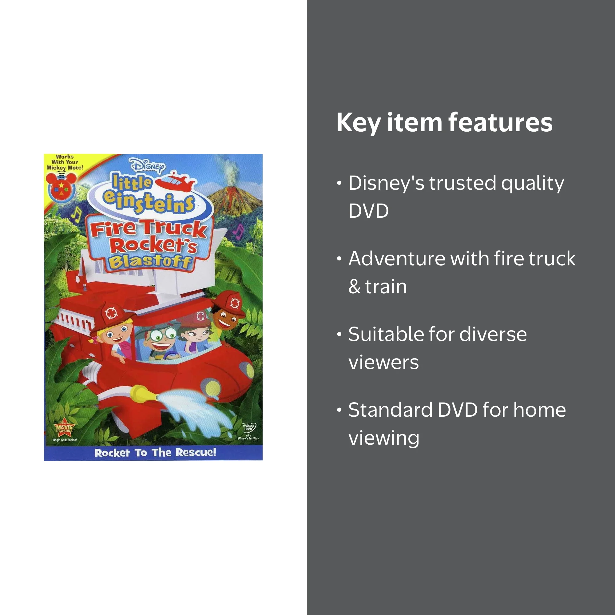 Disney, DVD, Little Einsteins Fire Truck Rocket's Blastoff