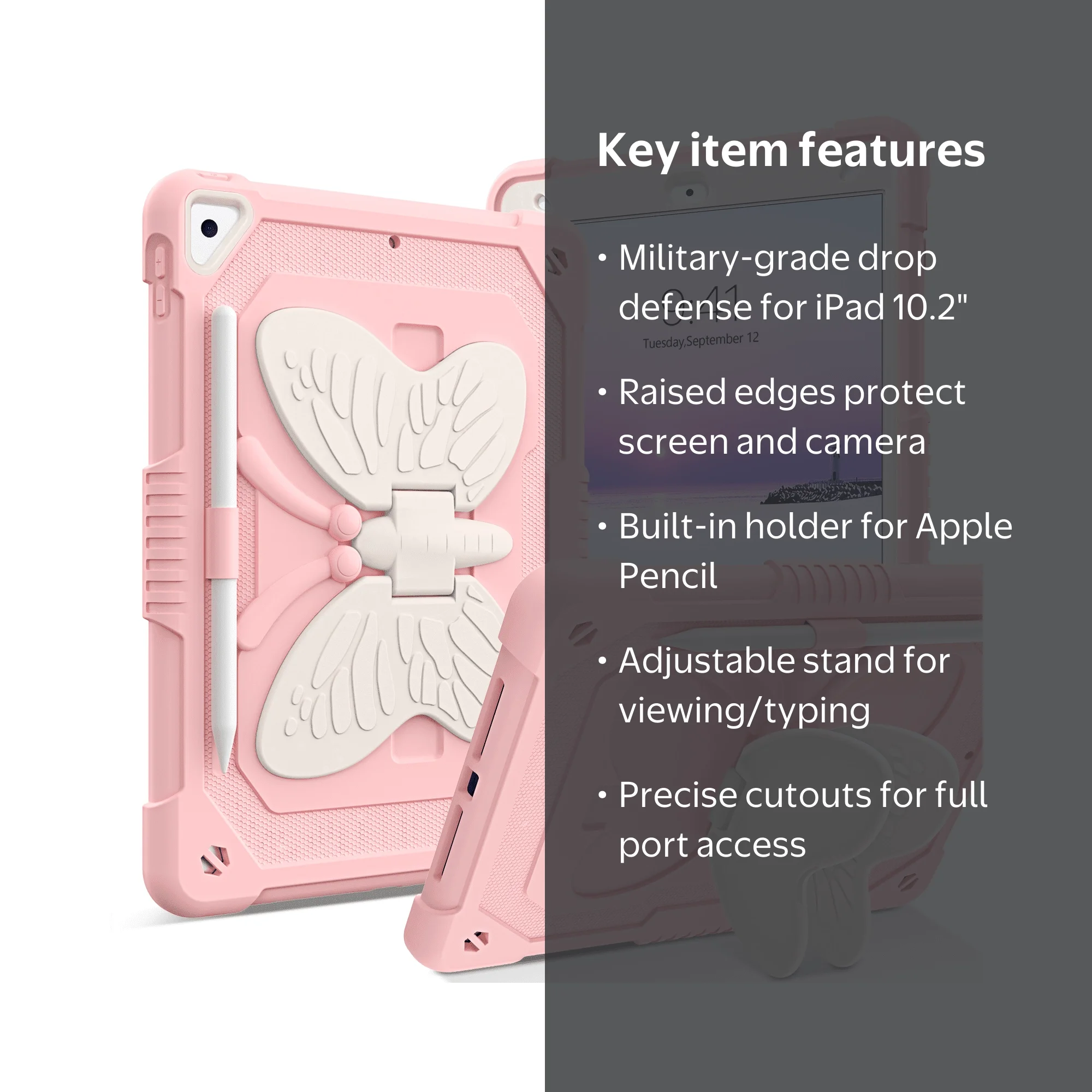 BENTOBEN iPad 9th/8th/7th Gen Case, Heavy Duty Protective Cover