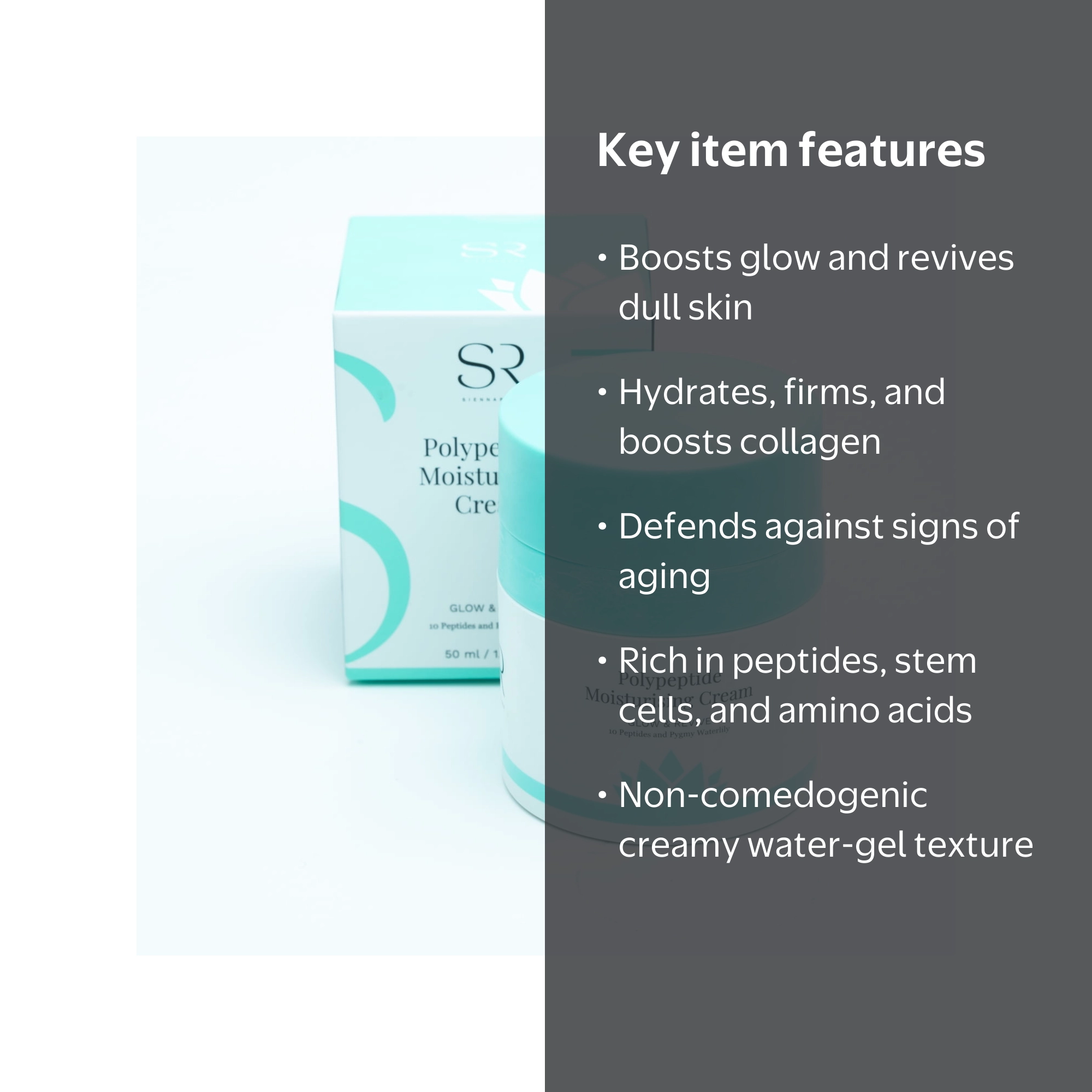 Sienna Rose Polypeptide Moisturising Cream Collagen-Boosting