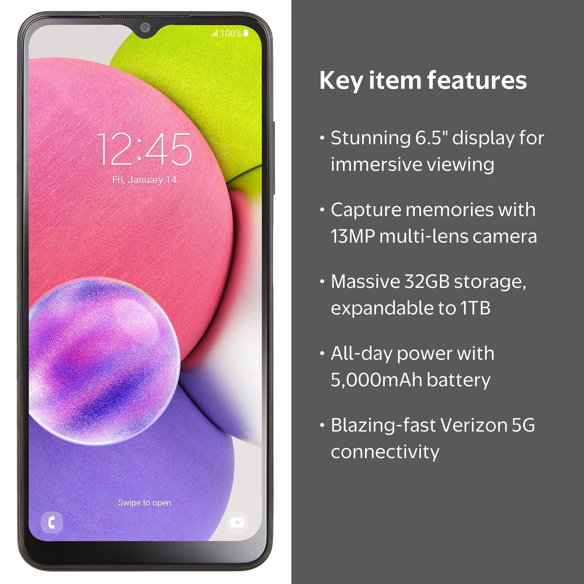 ゆず。A03、A14　おまとめ2点 Verizon Samsung Galaxy A03s, 32GB, Black - New Wireless Contract