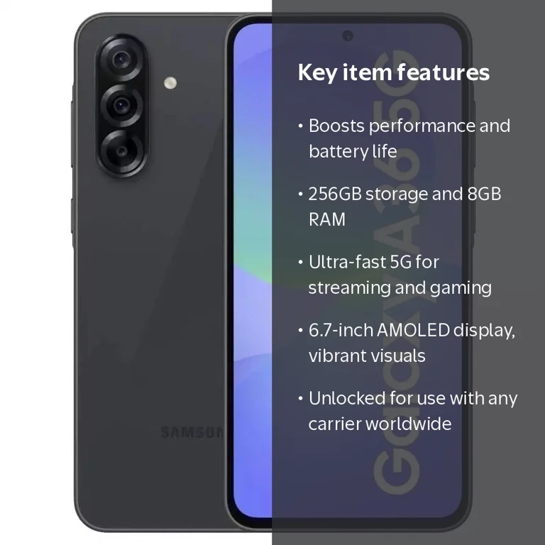 Samsung Galaxy A36 5G AI Smartphone 256GB 8GB RAM 6.7-Inch Super