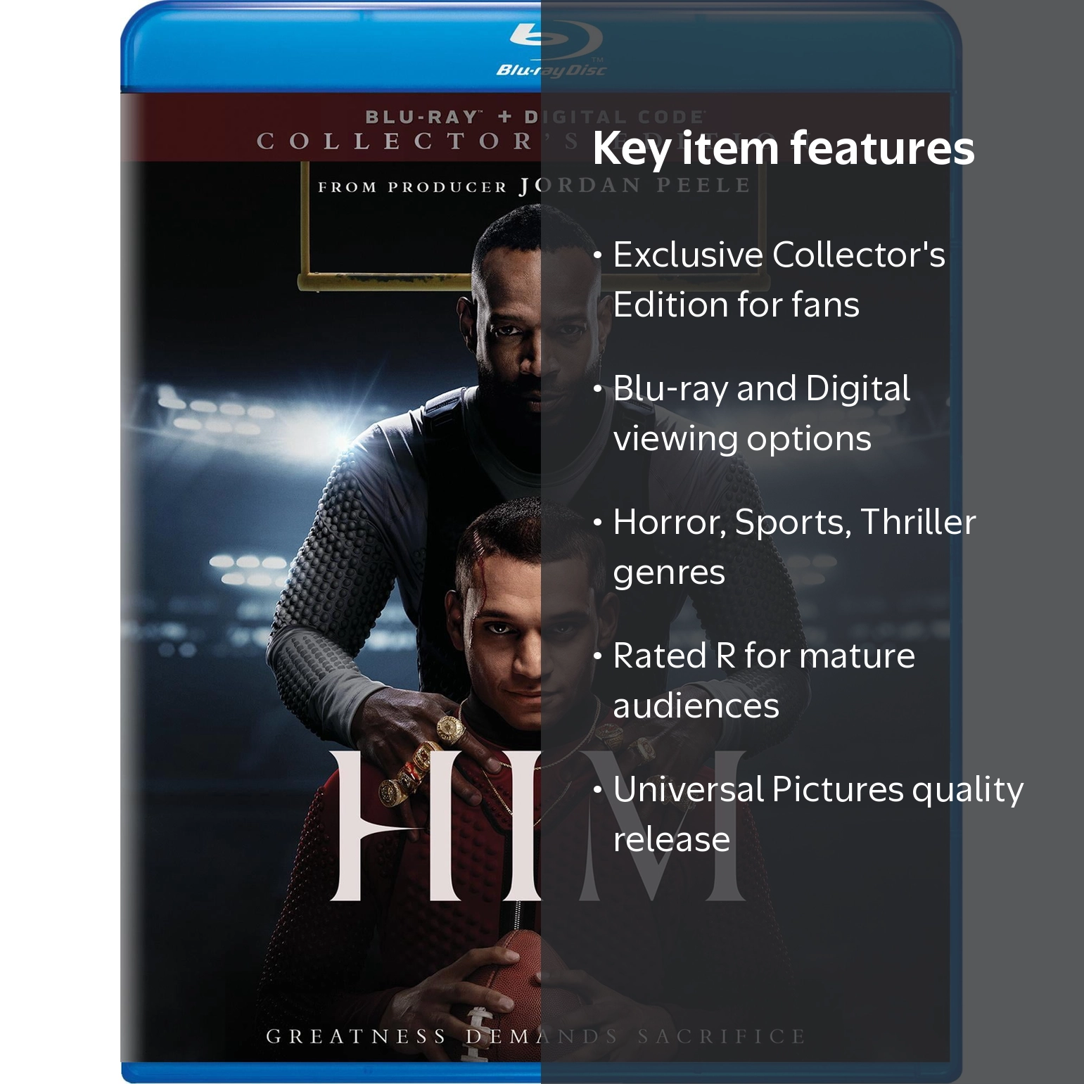SDS, HIM (2025) Collector's Edition, Blu-ray + Digital Copy