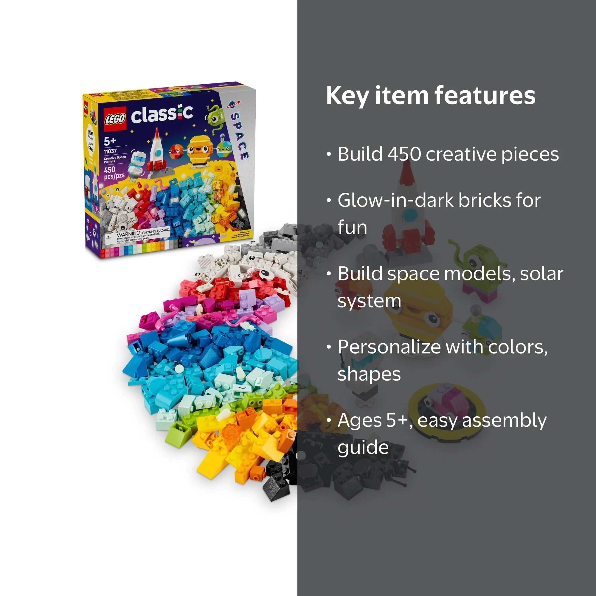 LEGO Classic Creative Space Planets Buildable Solar System, 11037