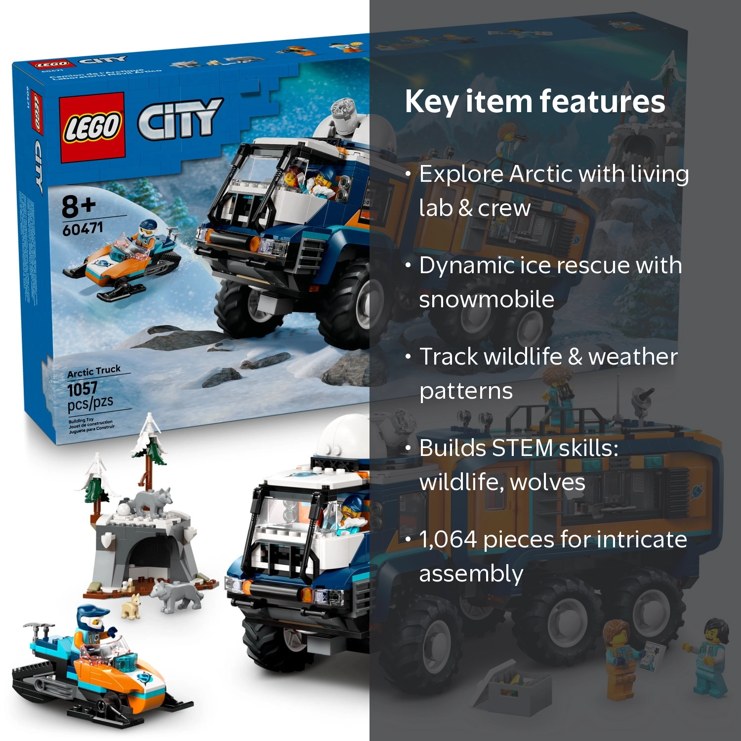 ムク　sar LEGO, Arctic Explorer Science Lab Truck, 60471, 1064 Pieces
