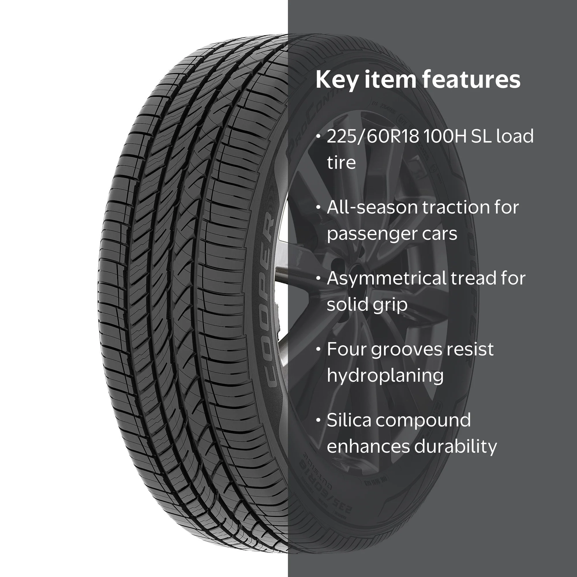 Cooper ProControl All Season Tire, 225/60R18 100H, Passenger