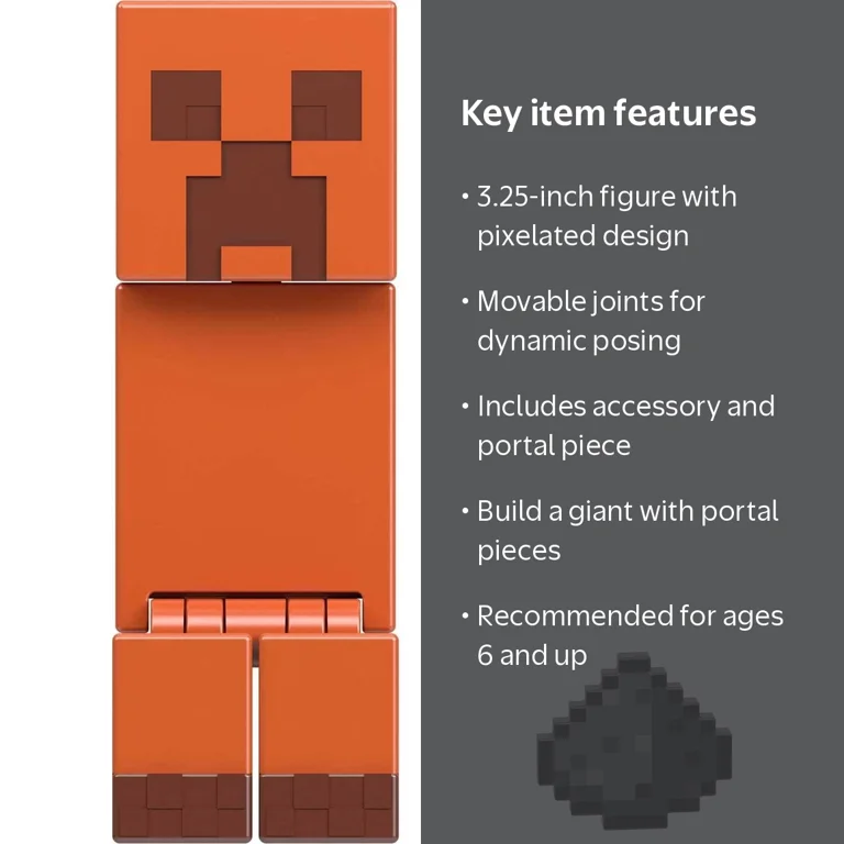 Walmart Minecraft 3.25-in Creeper Action Figure & Play Accessory