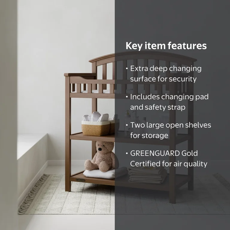 Graco Infant Changing Table, Hazelnut - Walmart.com