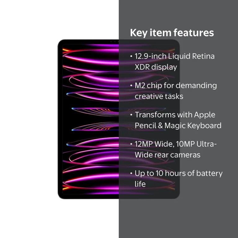 Apple 12.9-inch iPad Pro Wi-Fi 128GB Space Gray (6th Gen