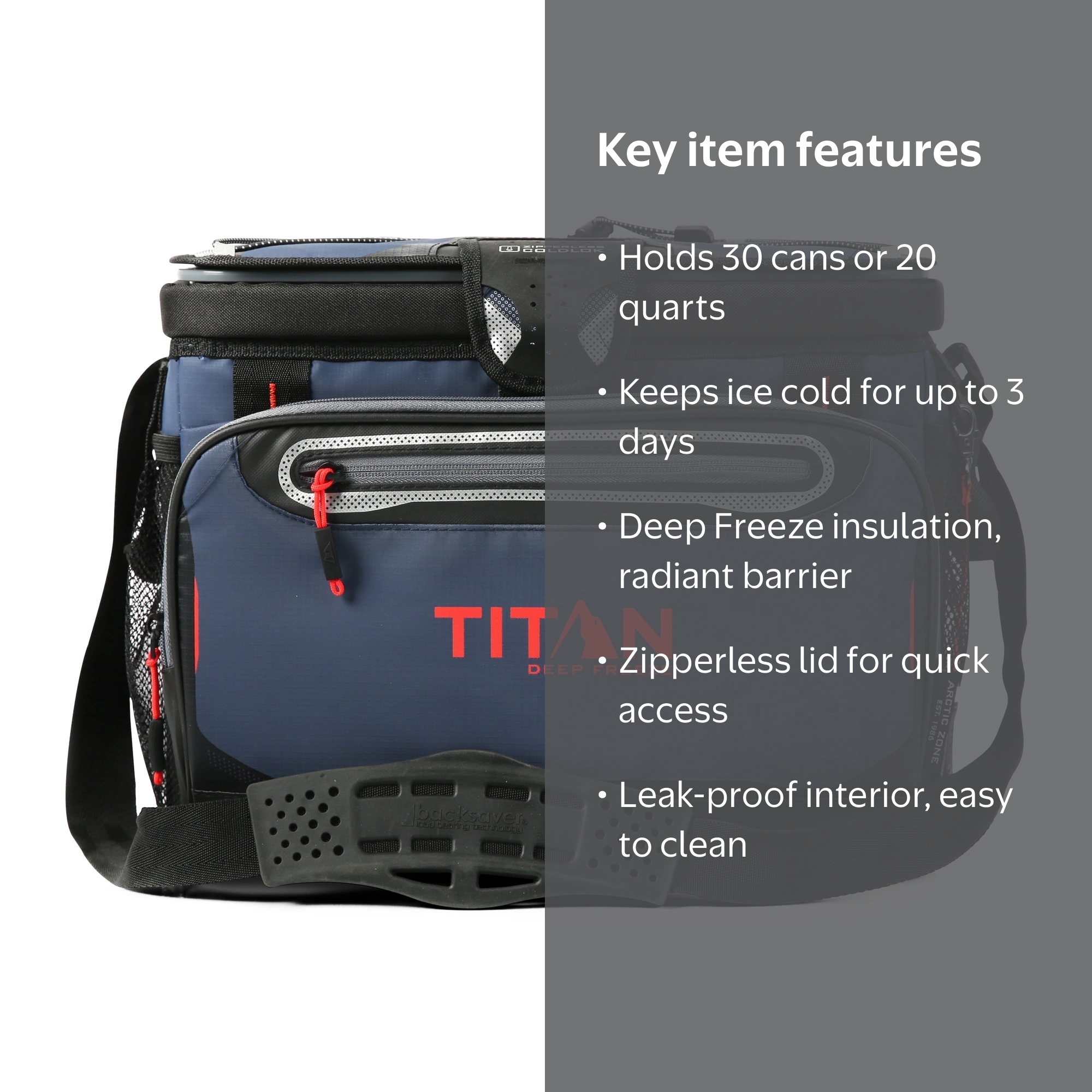 Arctic Zone Titan Deep Freeze Hard Side Ice Chest - 30 Can/20
