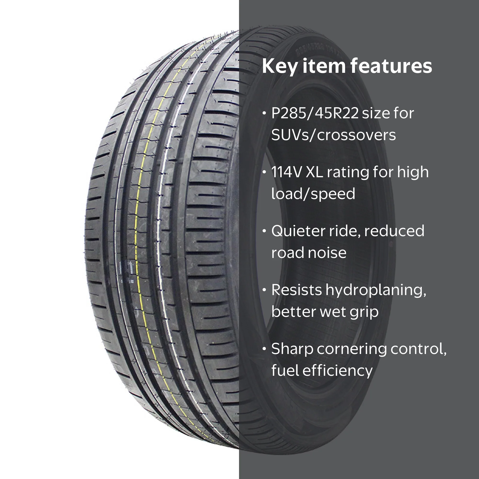 Zeetex SU1000 UHP Summer P285/45R22 114V XL Passenger Tire