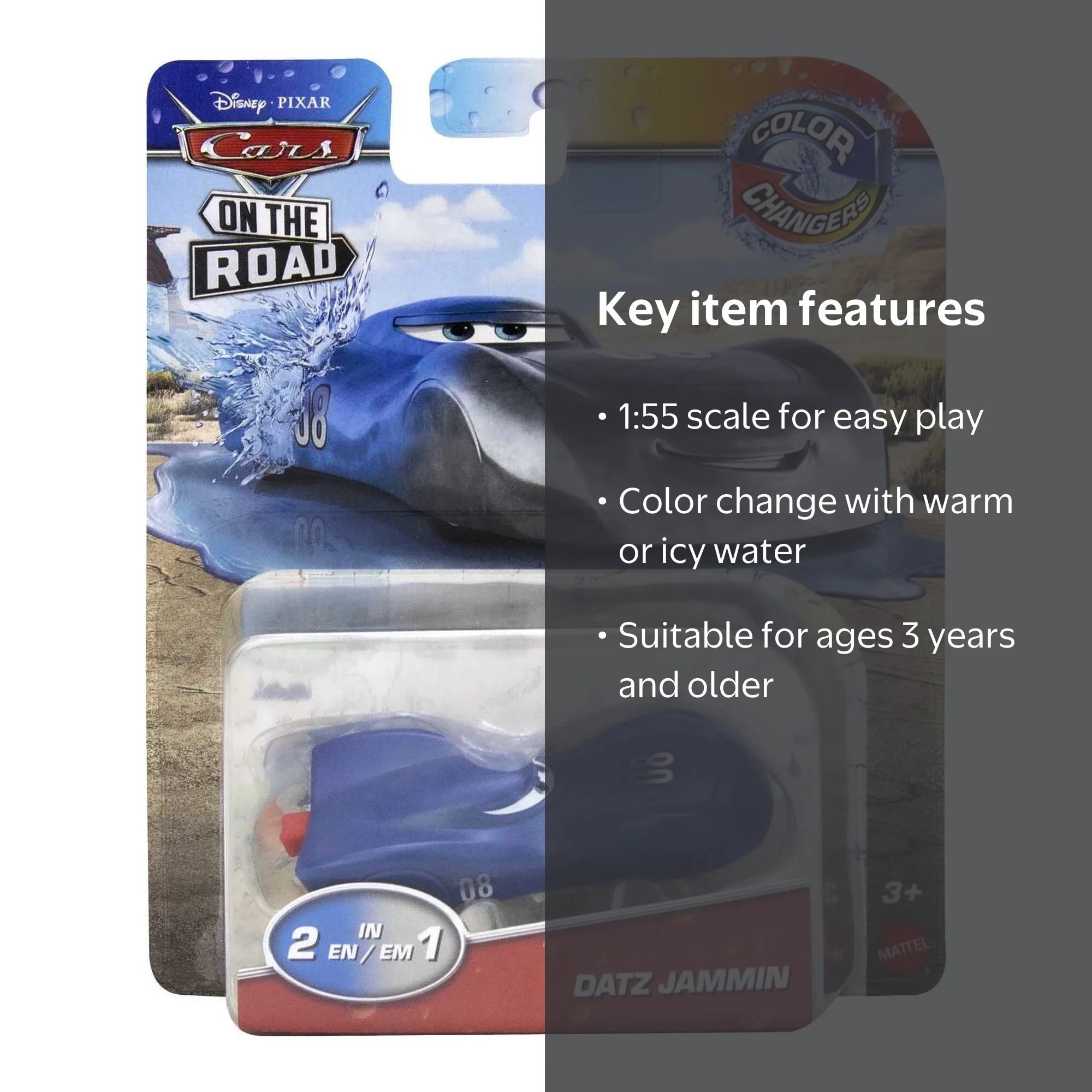 Disney Pixar Cars, Color Changers Collection, Toy Cars Change