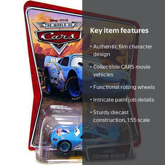 Disney Cars Dinoco McQueen Kids Toy - Walmart.com