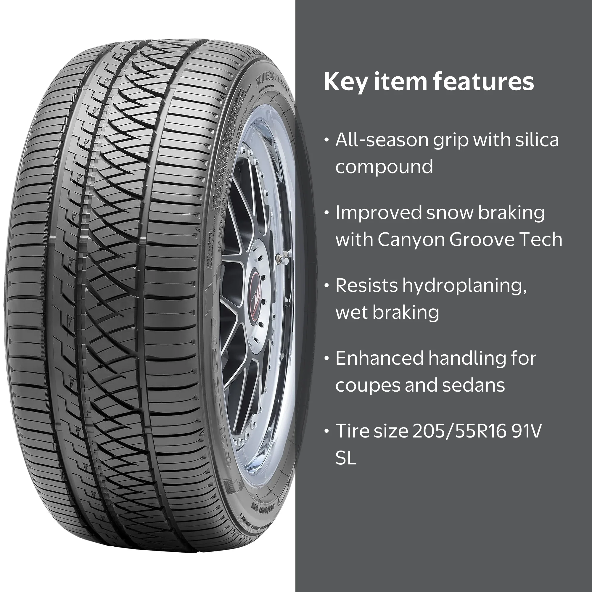 Falken Ziex ZE960 A/S UHP All Season 205/55R16 91V Passenger Tire