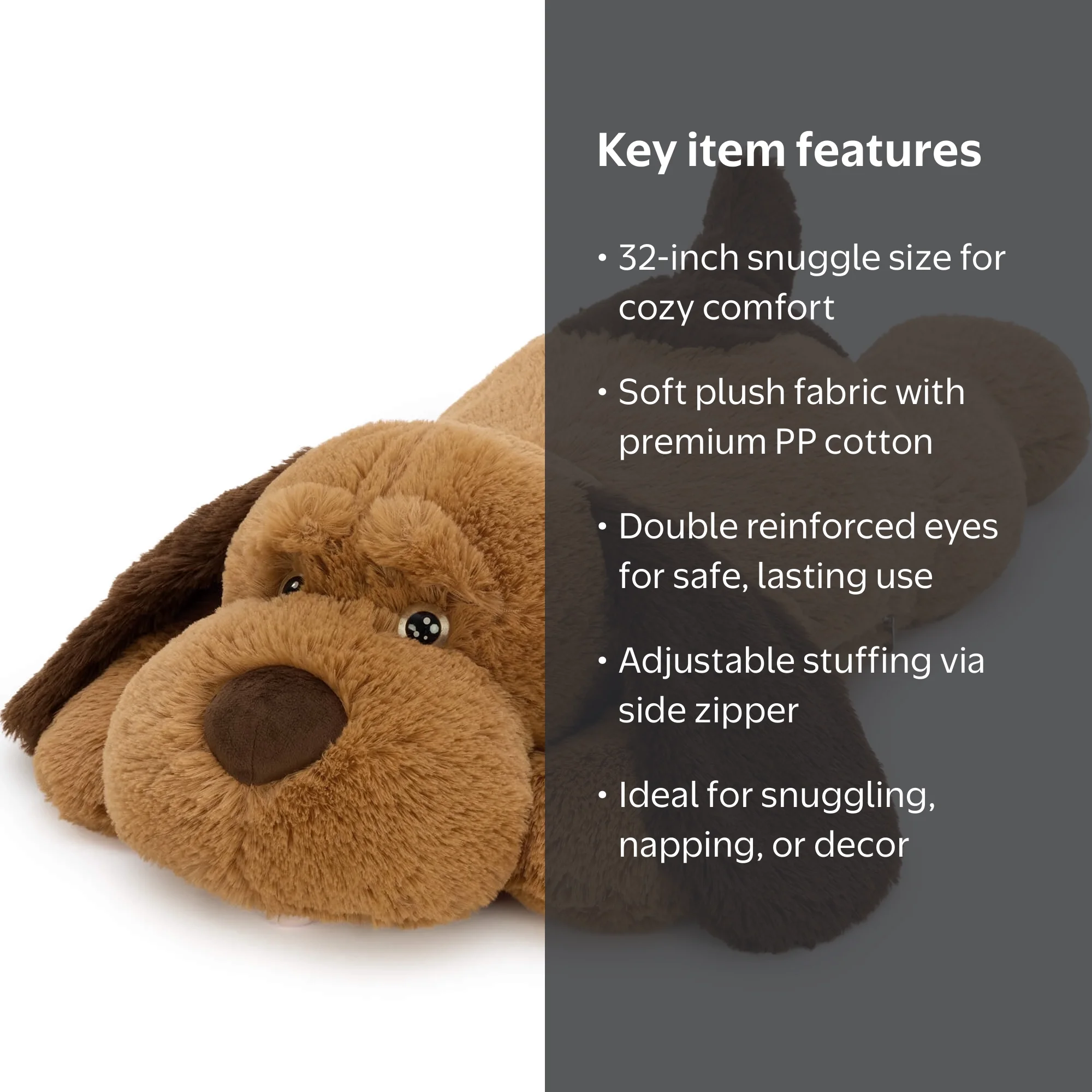 MorisMos Giant Stuffed Dog 32'' Puppy Stuffed Animal Big Plush Toy