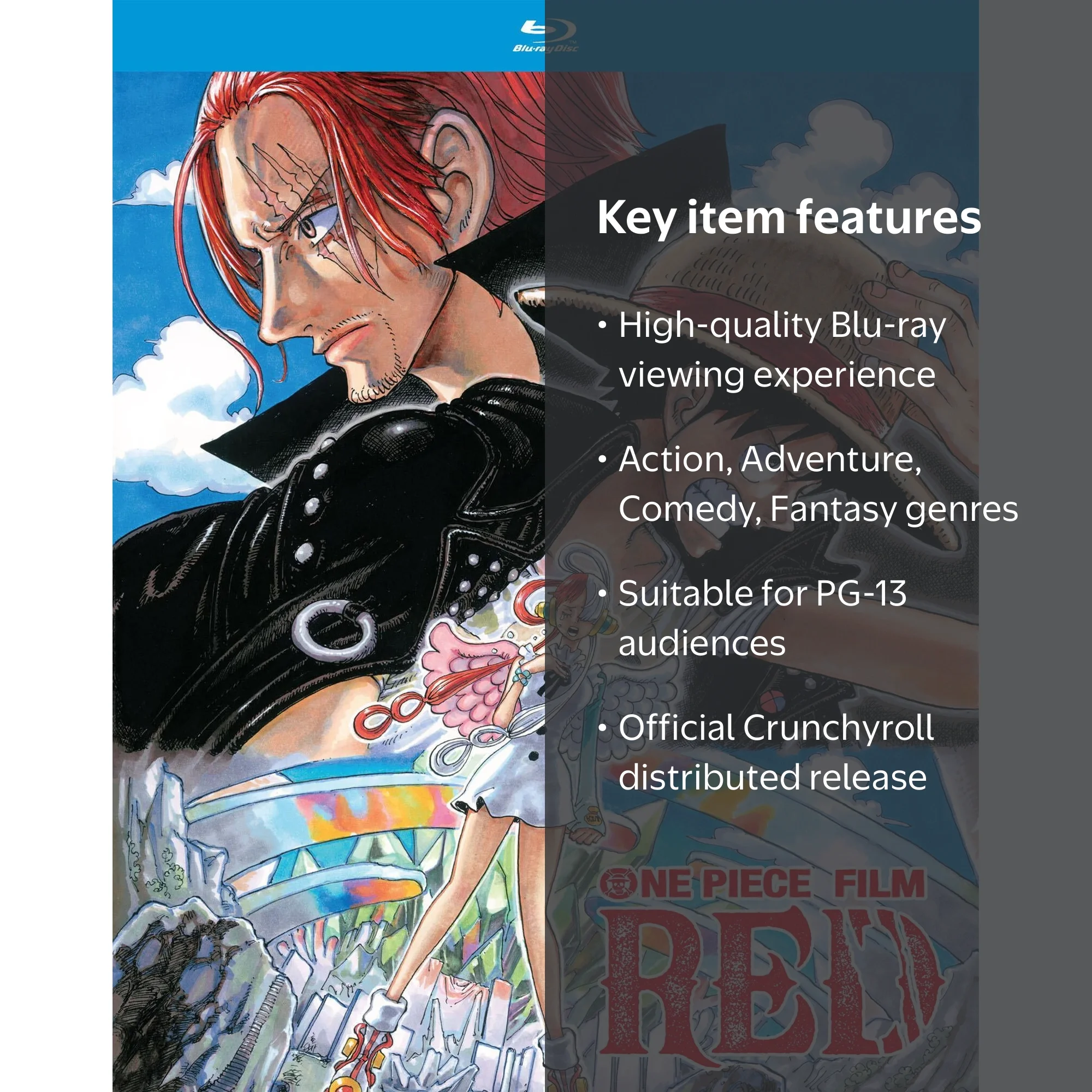 Walmart Exclusive: One Piece Film: Red - Action, Adventure, Comedy