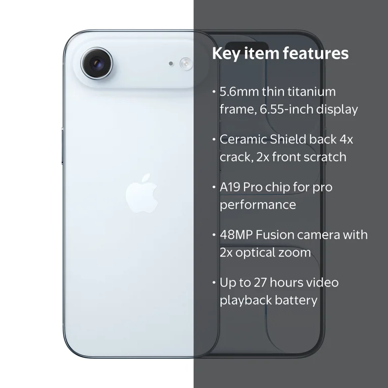 Verizon iPhone Air 256GB Sky Blue - Walmart.com