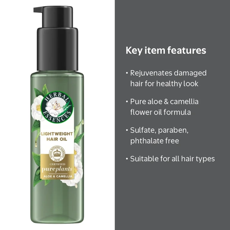Herbal Essences Lightweight Hair Oil, 3.2 fl oz, with Pure Plants
