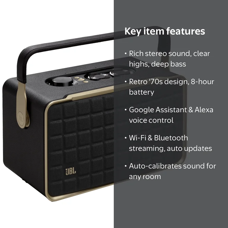 JBL Authentics 300 Portable Wi-Fi Bluetooth Smart Home Speaker