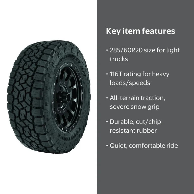 Toyo Open Country A/T III All Terrain 285/60R20 116T Light Truck