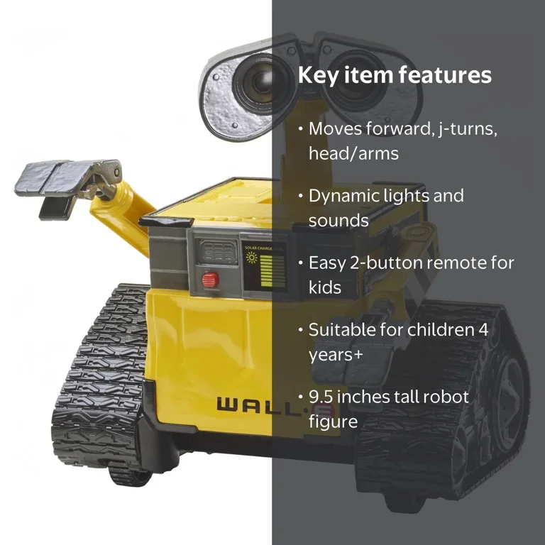 Disney Pixar WALL-E Robot Toy, Remote Control, 9.5-inch - Walmart.com