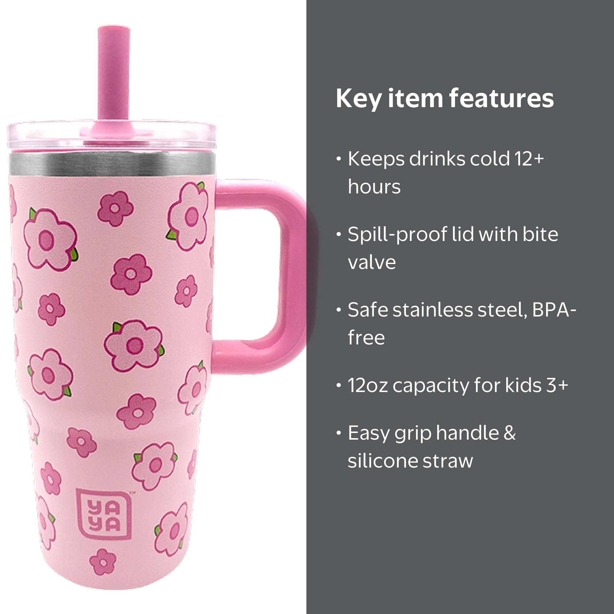 YAYA My First Travel Tumbler for Preschool & Kids 3+, Insulated