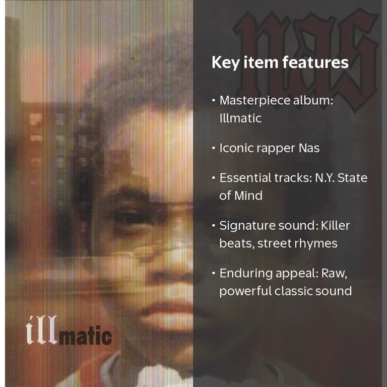 Nas - Illmatic Album - Classic Rap/Hip-Hop Vinyl Record - Walmart.com