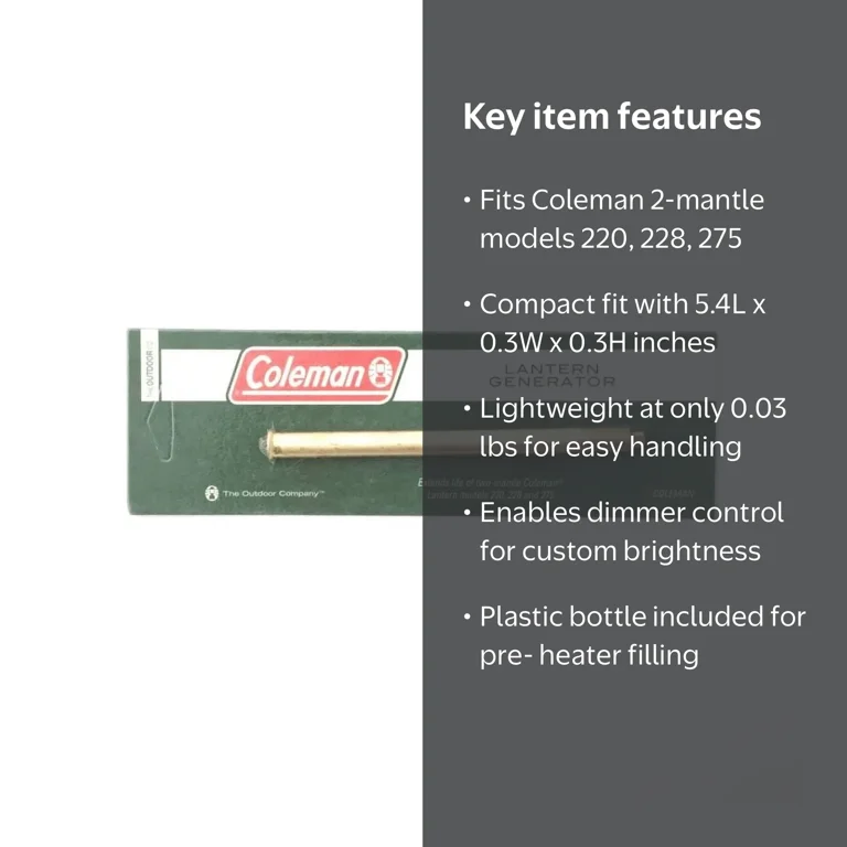 Coleman Double Life Lantern Generator for Models 220, 228, 275