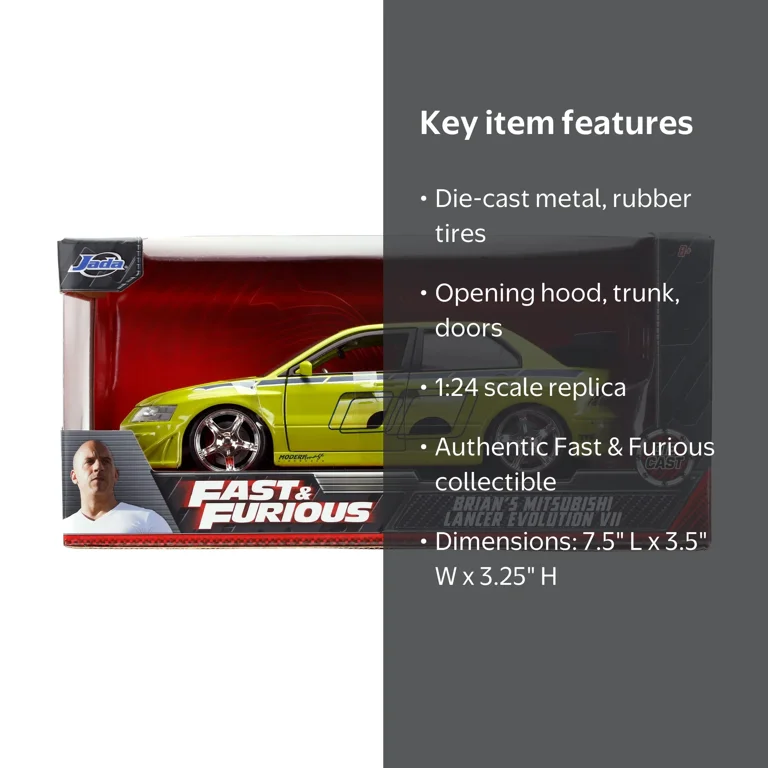 Jada Toys Fast & Furious Brian's Mitsubishi Lancer Evolution VII 1