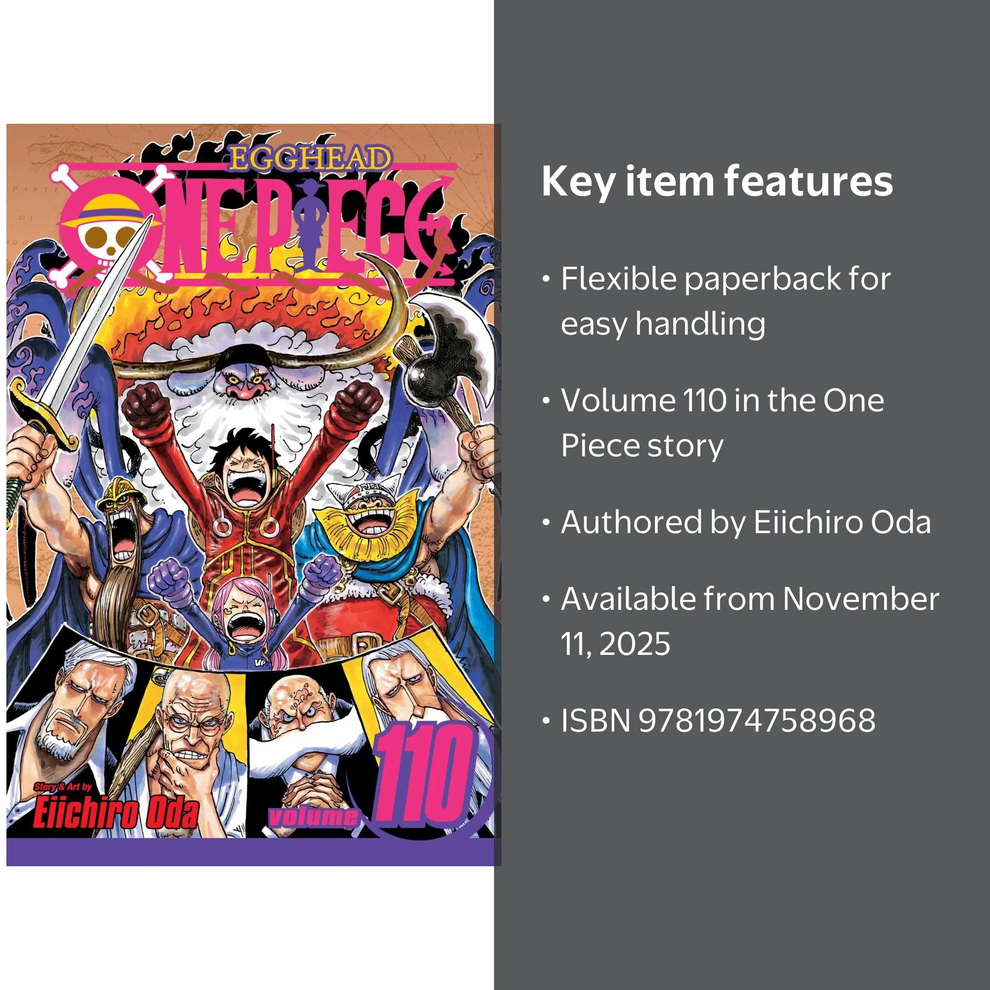 One Piece, Vol. 110 (Paperback) - Walmart.com
