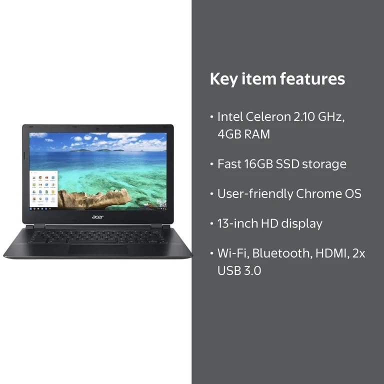 Acer Chromebook C810-T7ZT Laptop Computer, 2.10 GHz Intel Celeron