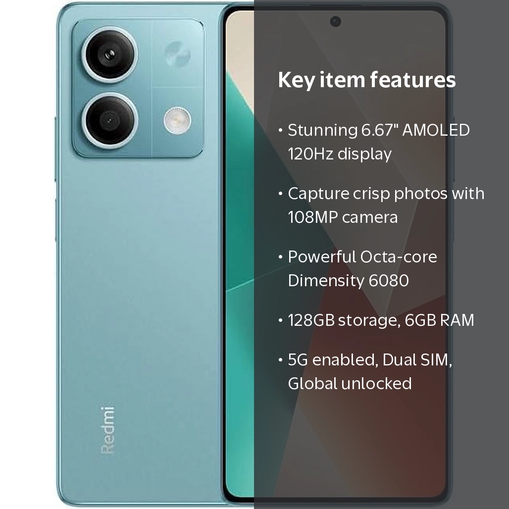 Xiaomi Redmi Note 13 5G+4G LTE 128GB 6GB 6.67