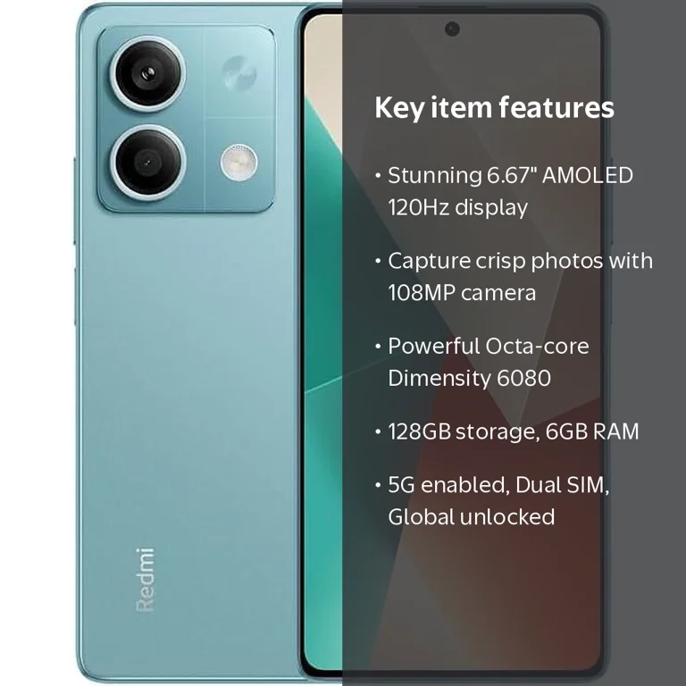 Xiaomi Redmi Note 13 5G+4G LTE 128GB 6GB 6.67