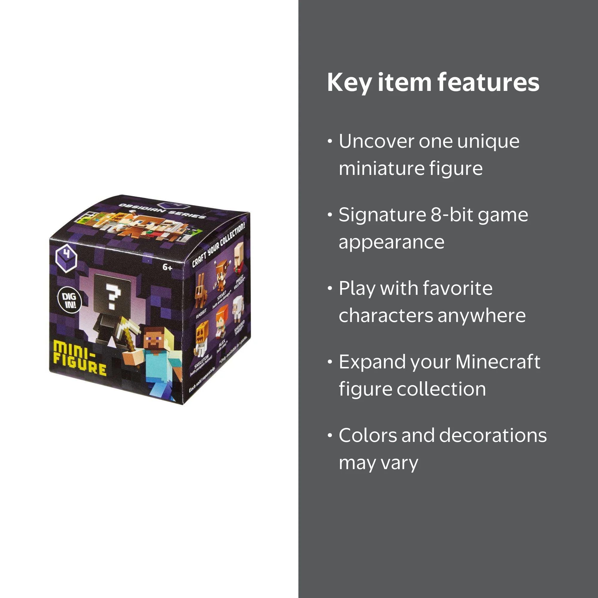 Minecraft Minecraft Obsidian Series 4 Mini Figure Mystery Pack