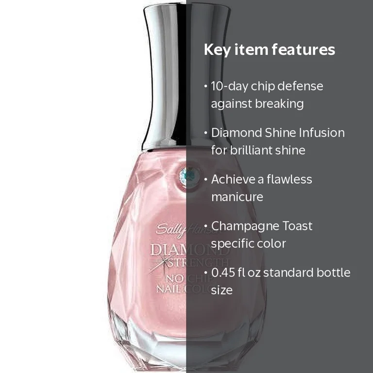 Sally Hansen, No Chip Nail Polish, Champagne Toast, 0.45 fl oz