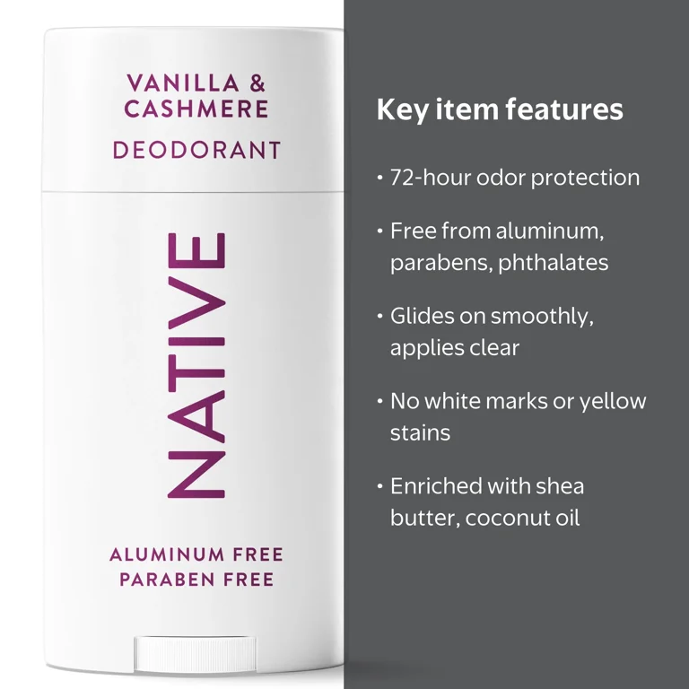 Native Deodorant For Women, Aluminum Free, 72 Hour, Solid Stick