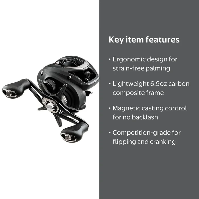 Daiwa CC80 80 Size Lightweight Carbon Composite Baitcast Reel