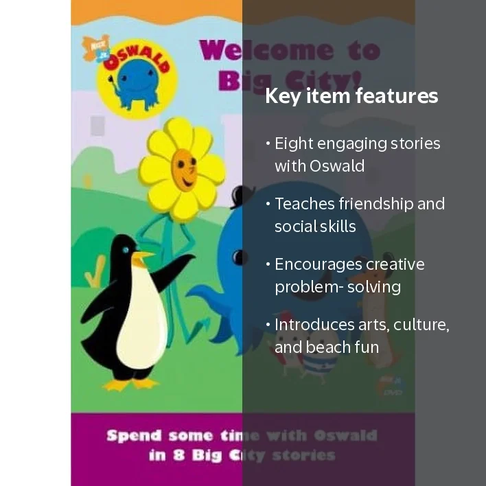 Oswald: Welcome to Big City (DVD), Nickelodeon, Kids & Family