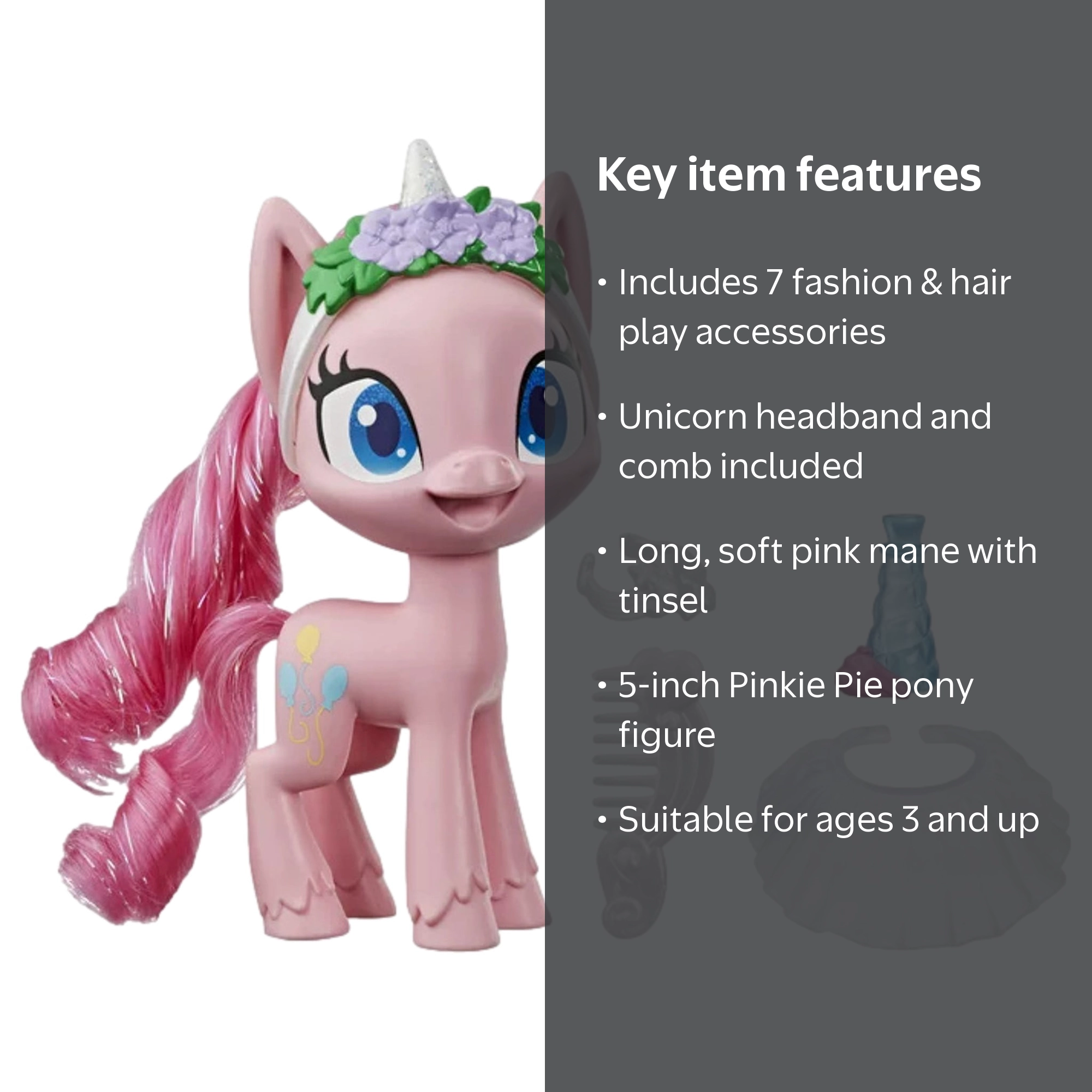 My Little Pony, Pinkie Pie Potion, 5-Inch Pony, Dress-Up