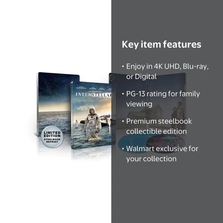 Interstellar (Steelbook) (Walmart Exclusive) (4K Ultra HD + Blu